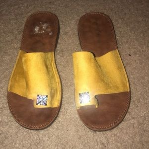 Mustard yellow sandals🥰